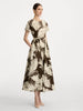 FEATHER COTTON POPLIN DRESS