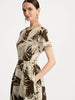 FEATHER COTTON POPLIN DRESS