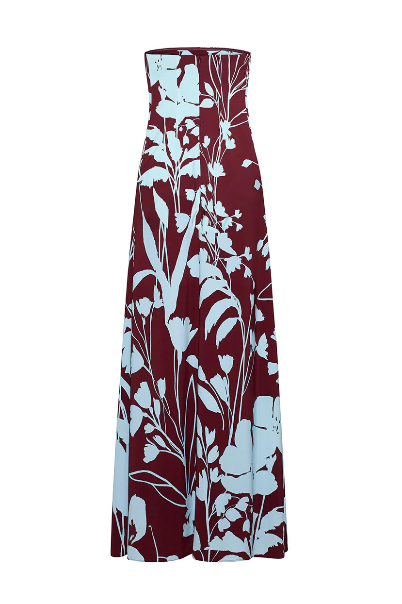 BENITA GOWN IN BOTANIC MAROON