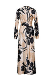MONTGOMERY MIDI DRESS IN FLORA SHADOW GINGER