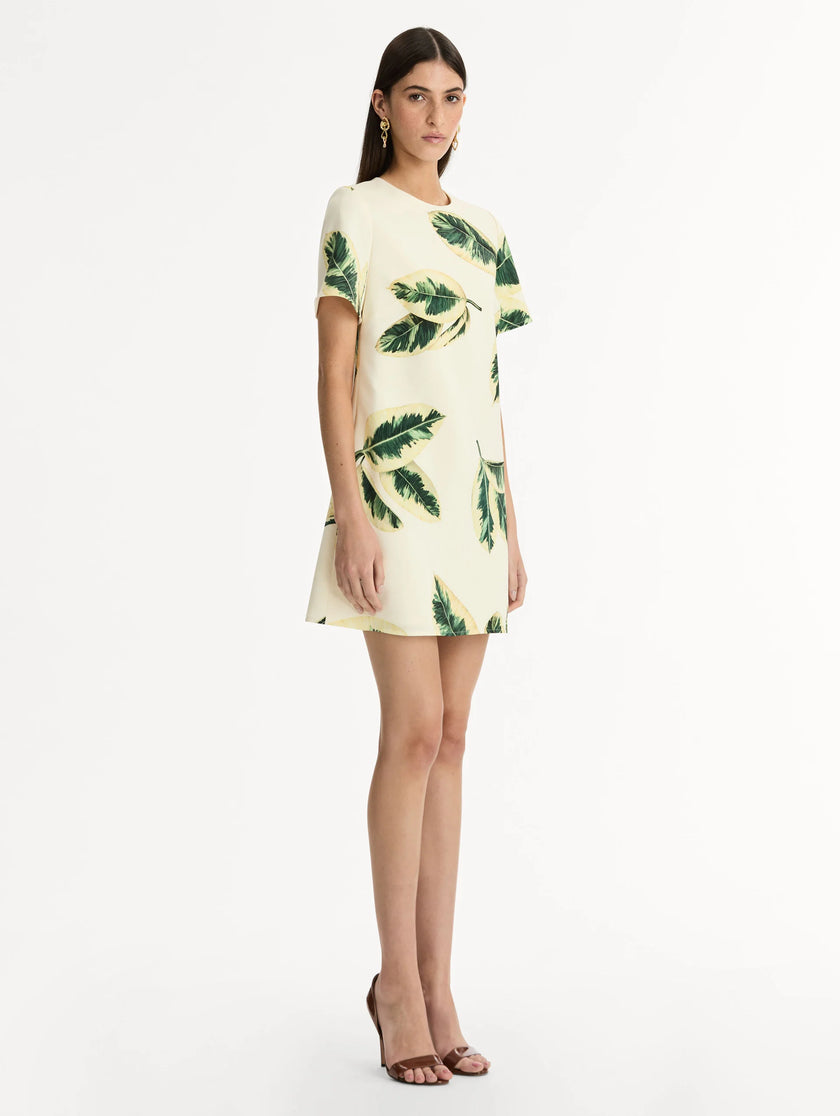 FICUS LEAVES SHIFT DRESS