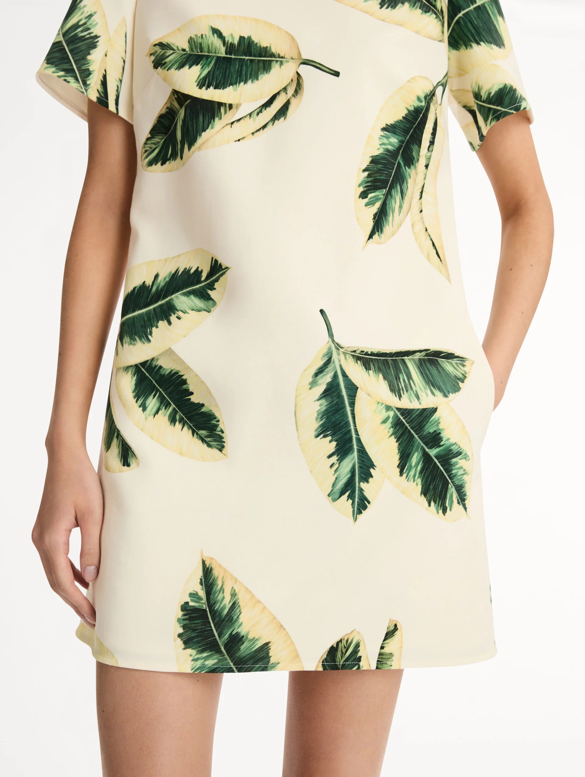 FICUS LEAVES SHIFT DRESS
