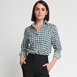 DIANE LONG SLEEVE FITTED SHIRT