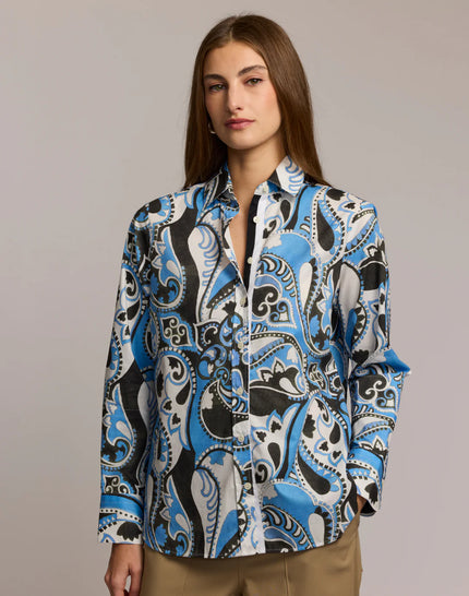 REESE LONG SLEEVE DANCING PAISLEY SHIRT