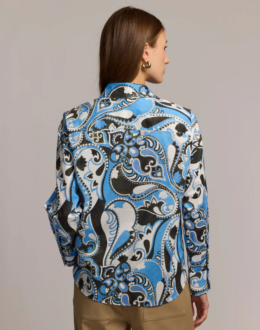 REESE LONG SLEEVE DANCING PAISLEY SHIRT