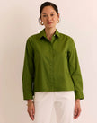 LONI LONG SLEEVE SIDE BUTTON SHIRT