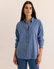 SADIE LONG SLEEVE RIBBON STRIPE SHIRT