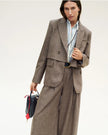 TWO FACED BLAZER IN FANCY WOOL FLANNEL