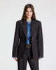 JASPER BLAZER IN SHINY SUPERSTRETCH WOOL