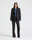 JASPER BLAZER IN SHINY SUPERSTRETCH WOOL