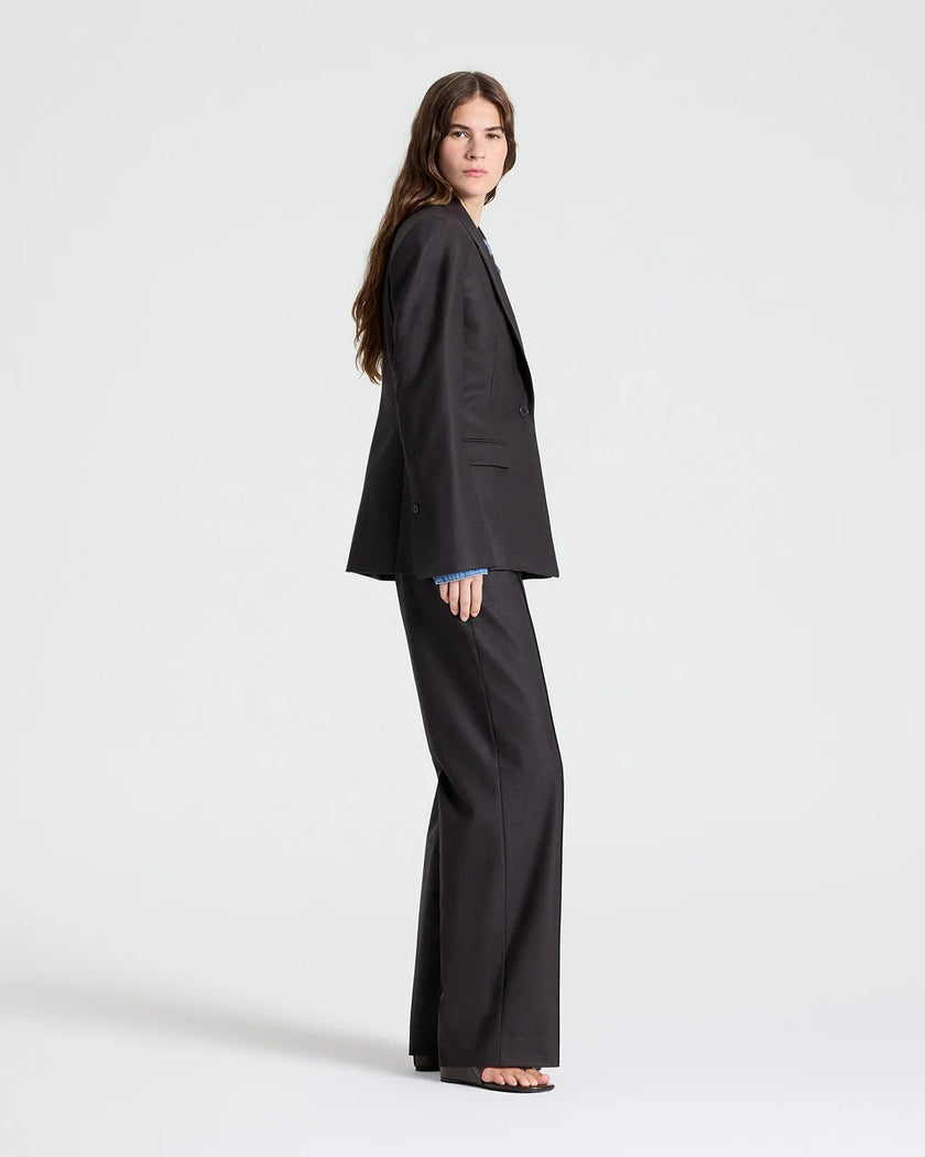 JASPER BLAZER IN SHINY SUPERSTRETCH WOOL