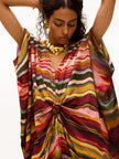 KNOT KAFTAN IN STRIPES