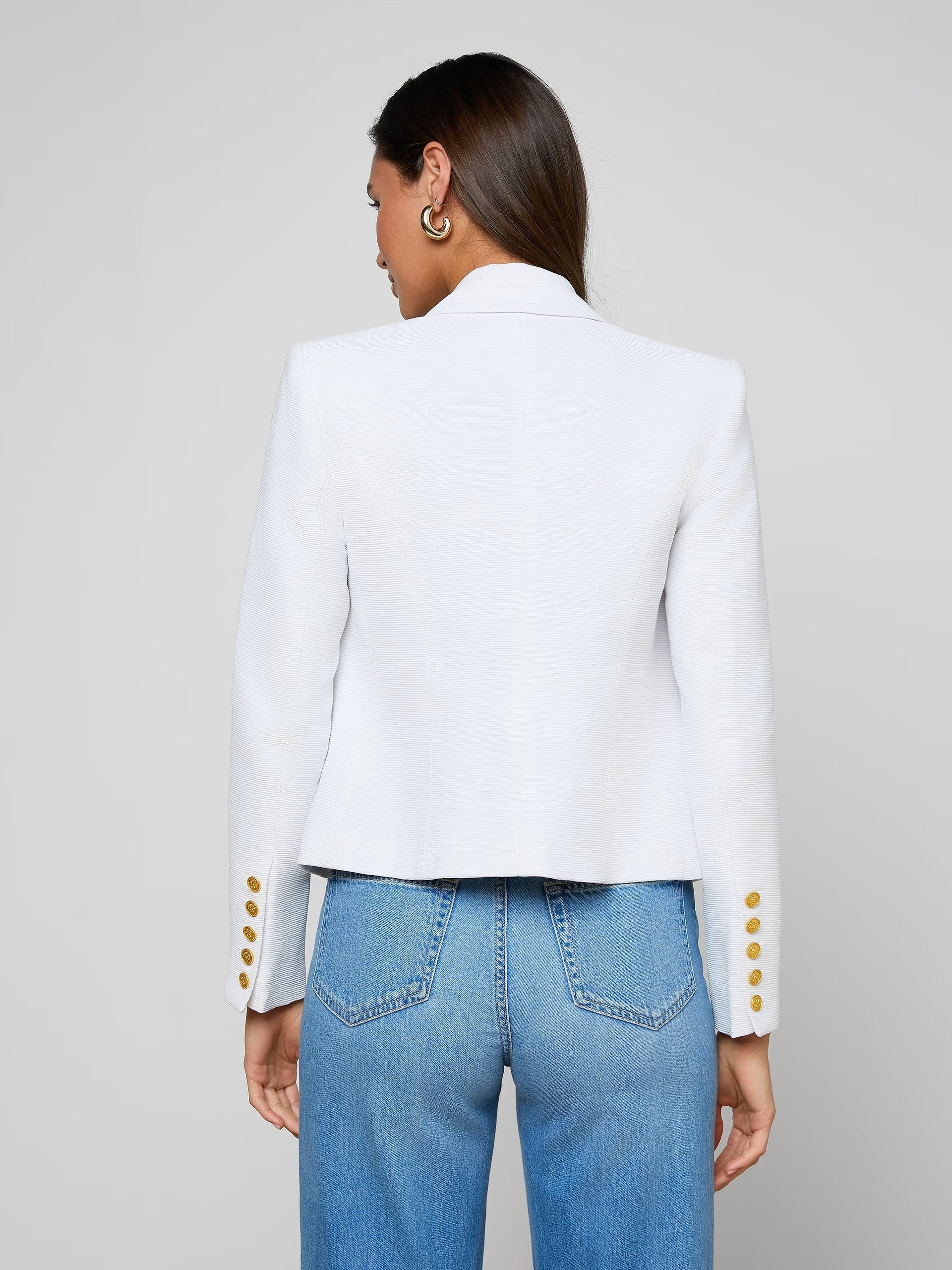 BROOKE BLAZER IN WHITE