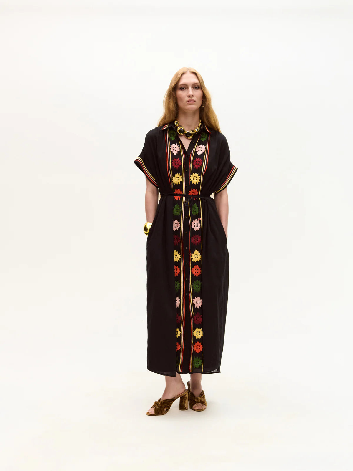 VALERIE CAFTAN WITH EMBROIDERY