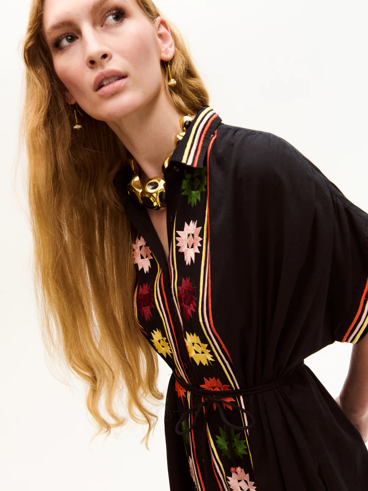 VALERIE CAFTAN WITH EMBROIDERY