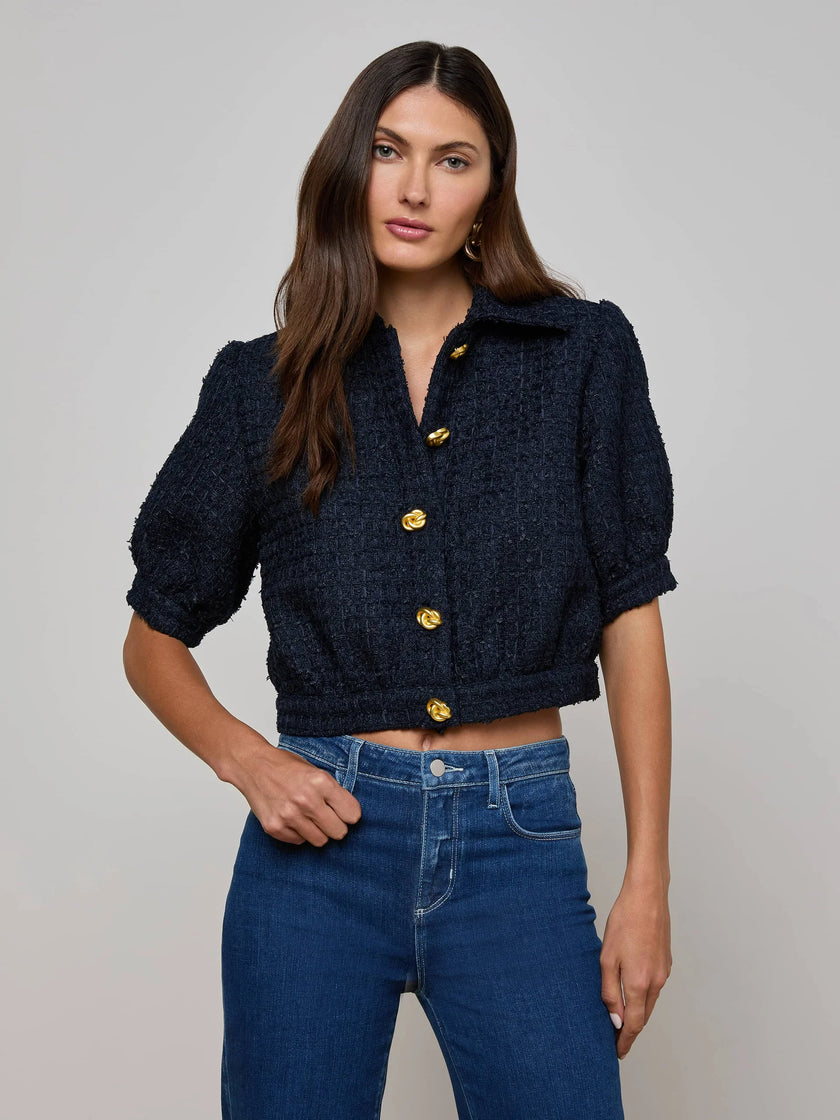 COVE CROP TWEED JACKET