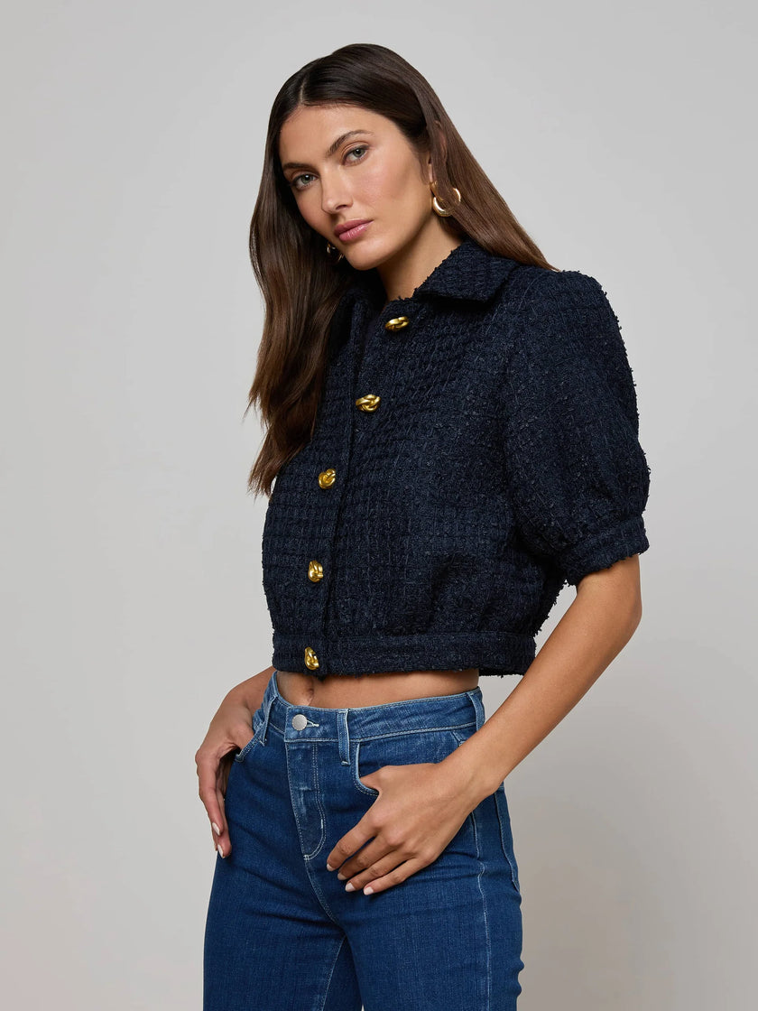 COVE CROP TWEED JACKET