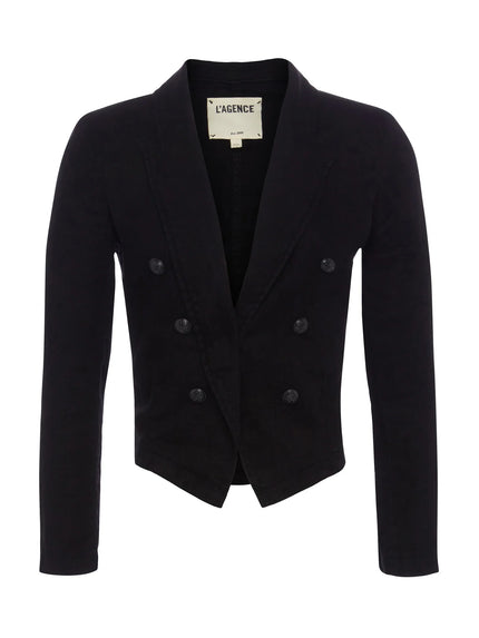 WAYNE CROP DOUBLE BREASTED JACKET