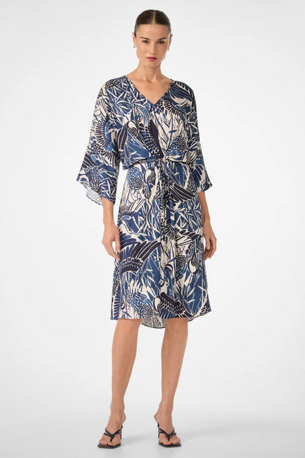 TOPSPIN SHORT SLEEVE MIDI DRESS