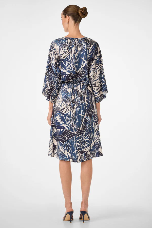 TOPSPIN SHORT SLEEVE MIDI DRESS