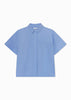 BOXY SHORT SLEEVE SHIRT IN COTTON POPLIN