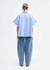 BOXY SHORT SLEEVE SHIRT IN COTTON POPLIN