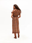 VALERIE KAFTAN BROWN PLAID