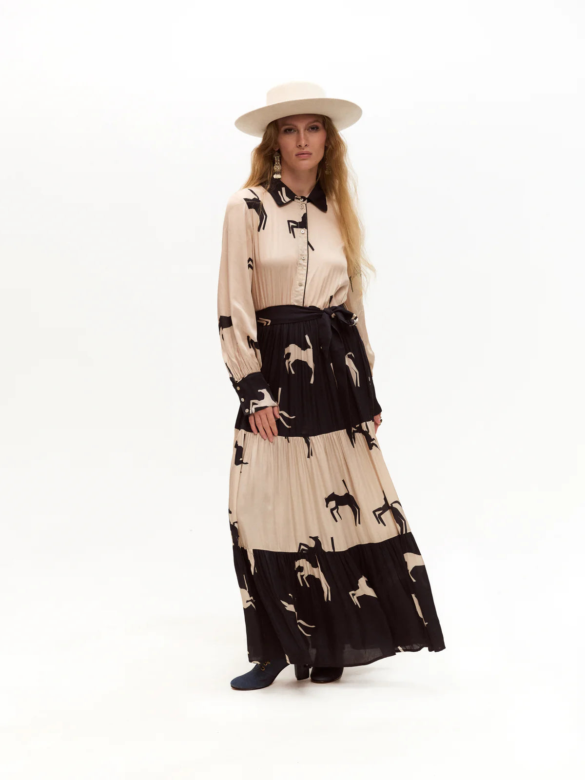 SALMA HORSE PRINTED DRESS