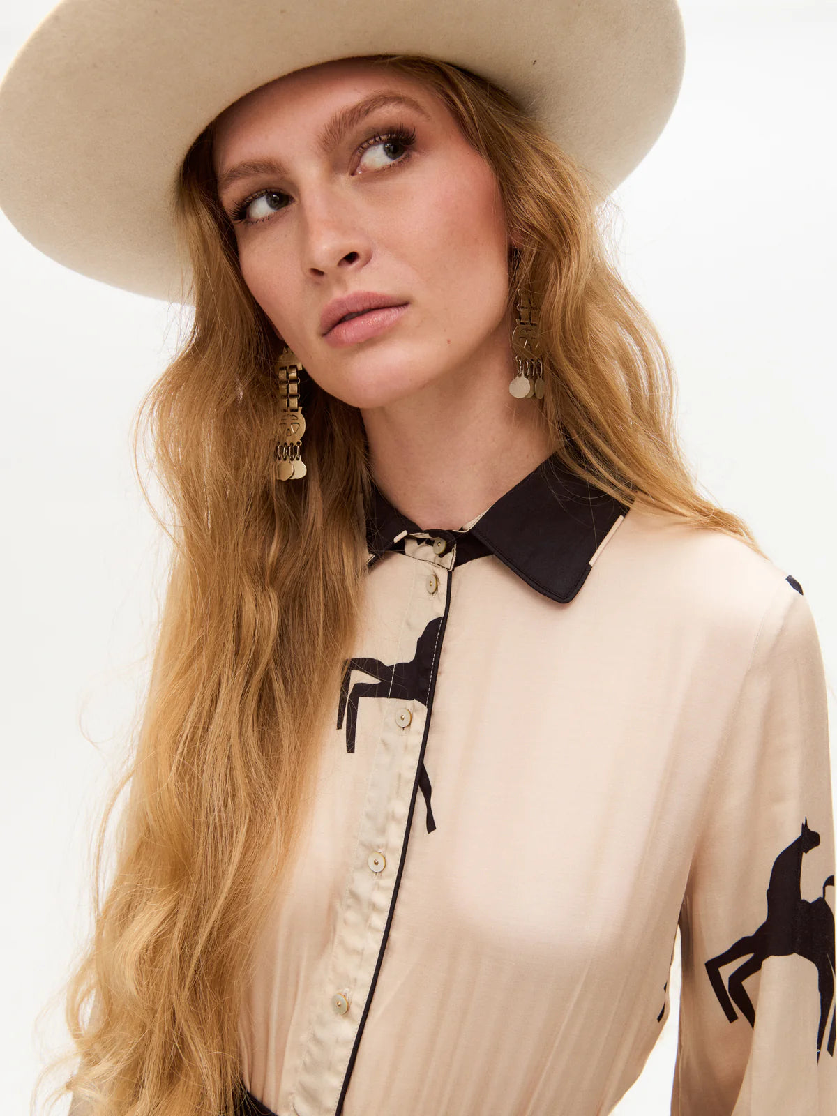 SALMA HORSE PRINTED DRESS