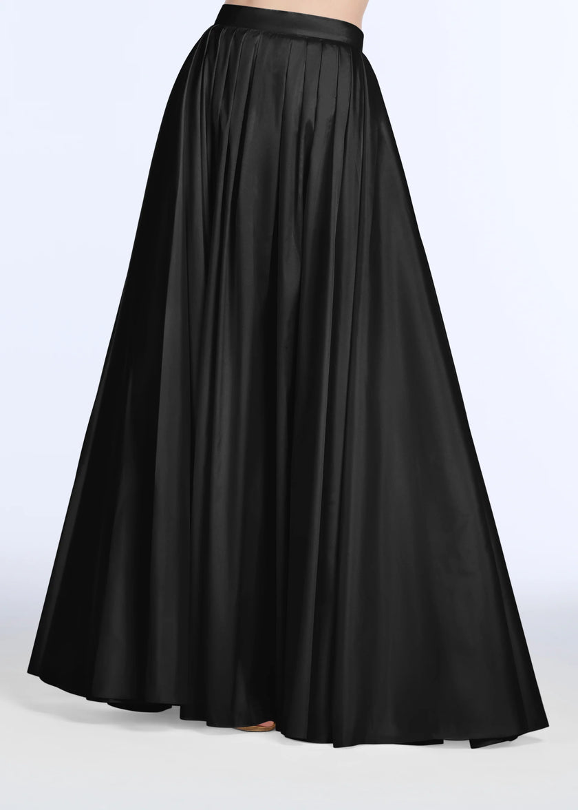 SOFT TAFFETA BALLGOWN SKIRT BLACK