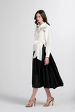 CRYSTAL BOW APPLIQUE BLOUSE