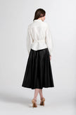 CRYSTAL BOW APPLIQUE BLOUSE