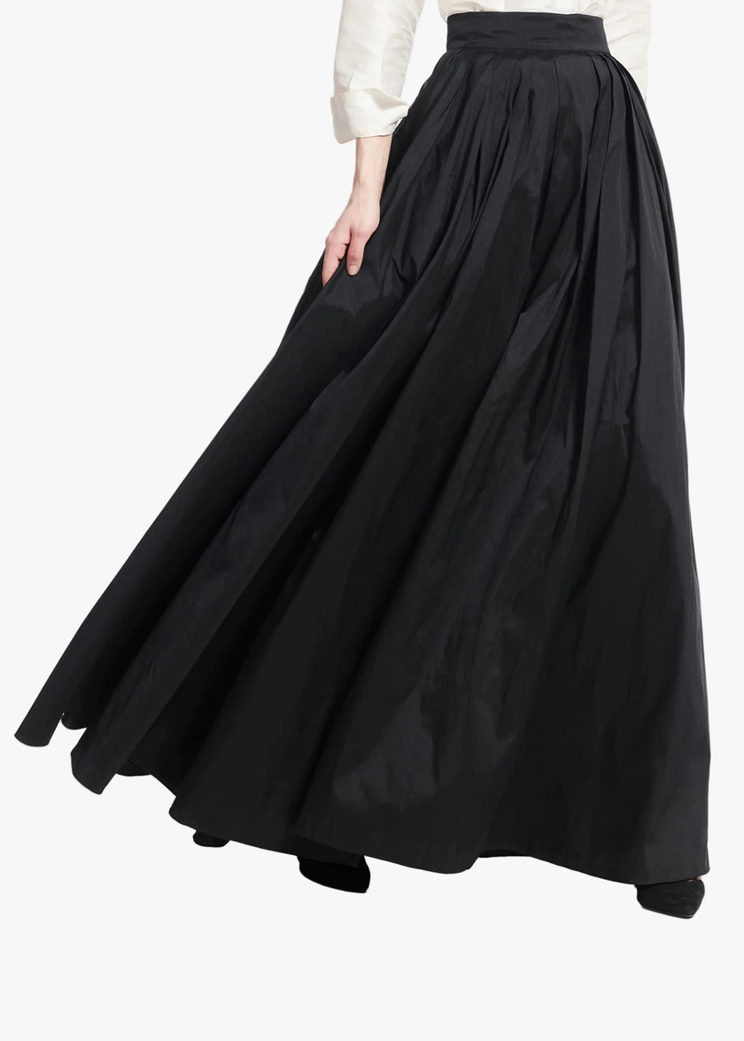 SOFT TAFFETA BALLGOWN SKIRT BLACK