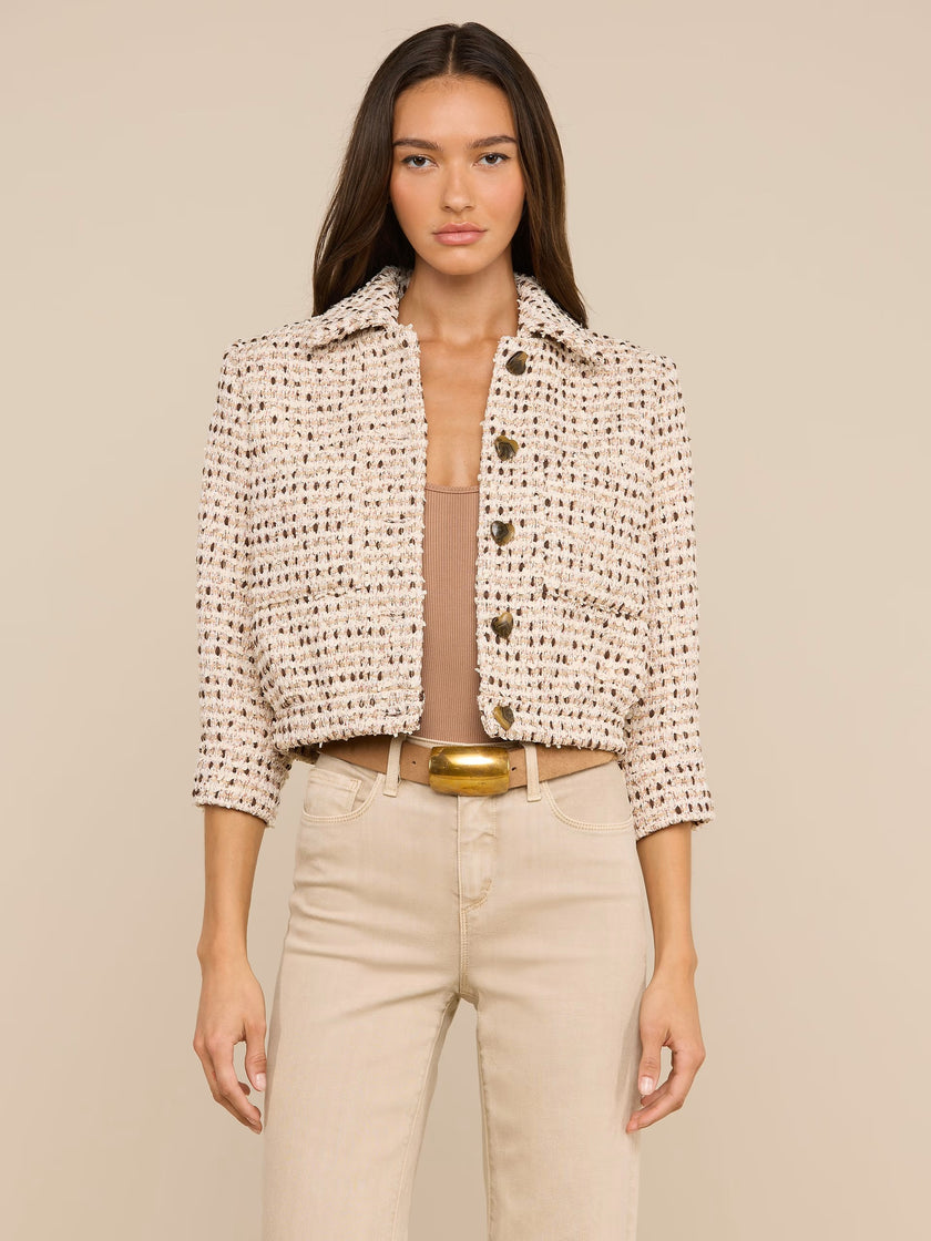 JIA CROPPED TWEED JACKET