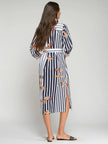 STRIPED FISH SHIRT DRESS