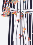 STRIPED FISH SHIRT DRESS