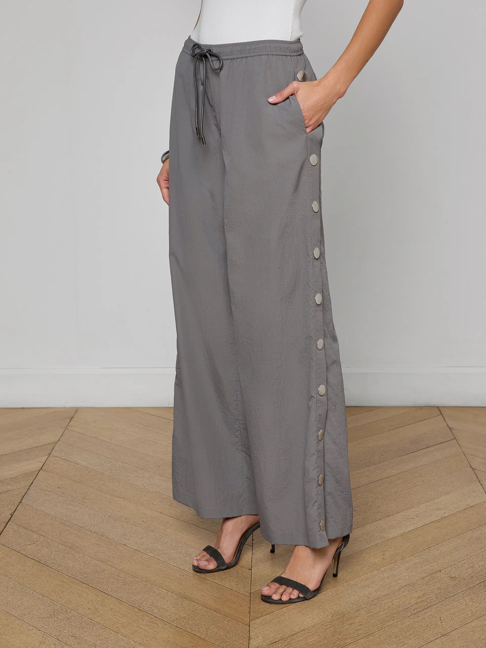VALKYRIE SNAP PANT IN MEDIUM GREY