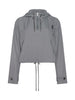 BRONWYN CROPPED WINDBREAKER IN MEDIUM GREY