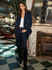 KYOMI DOUBLE BREASTED BLAZER IN MIDNIGHT