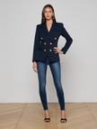 KYOMI DOUBLE BREASTED BLAZER IN MIDNIGHT