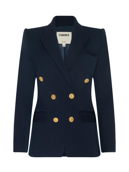 KYOMI DOUBLE BREASTED BLAZER IN MIDNIGHT