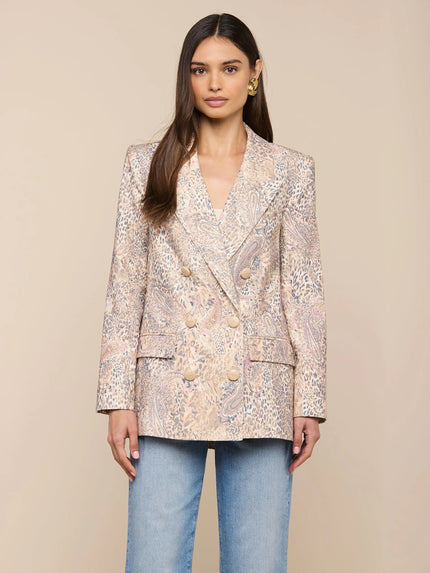 CAMBRIE OVERSIZED LINEN BLEND BLAZER