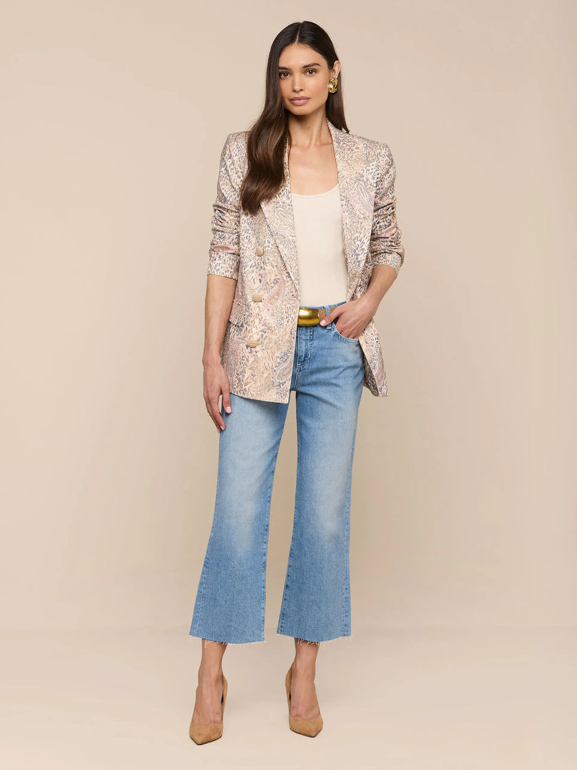 CAMBRIE OVERSIZED LINEN BLEND BLAZER