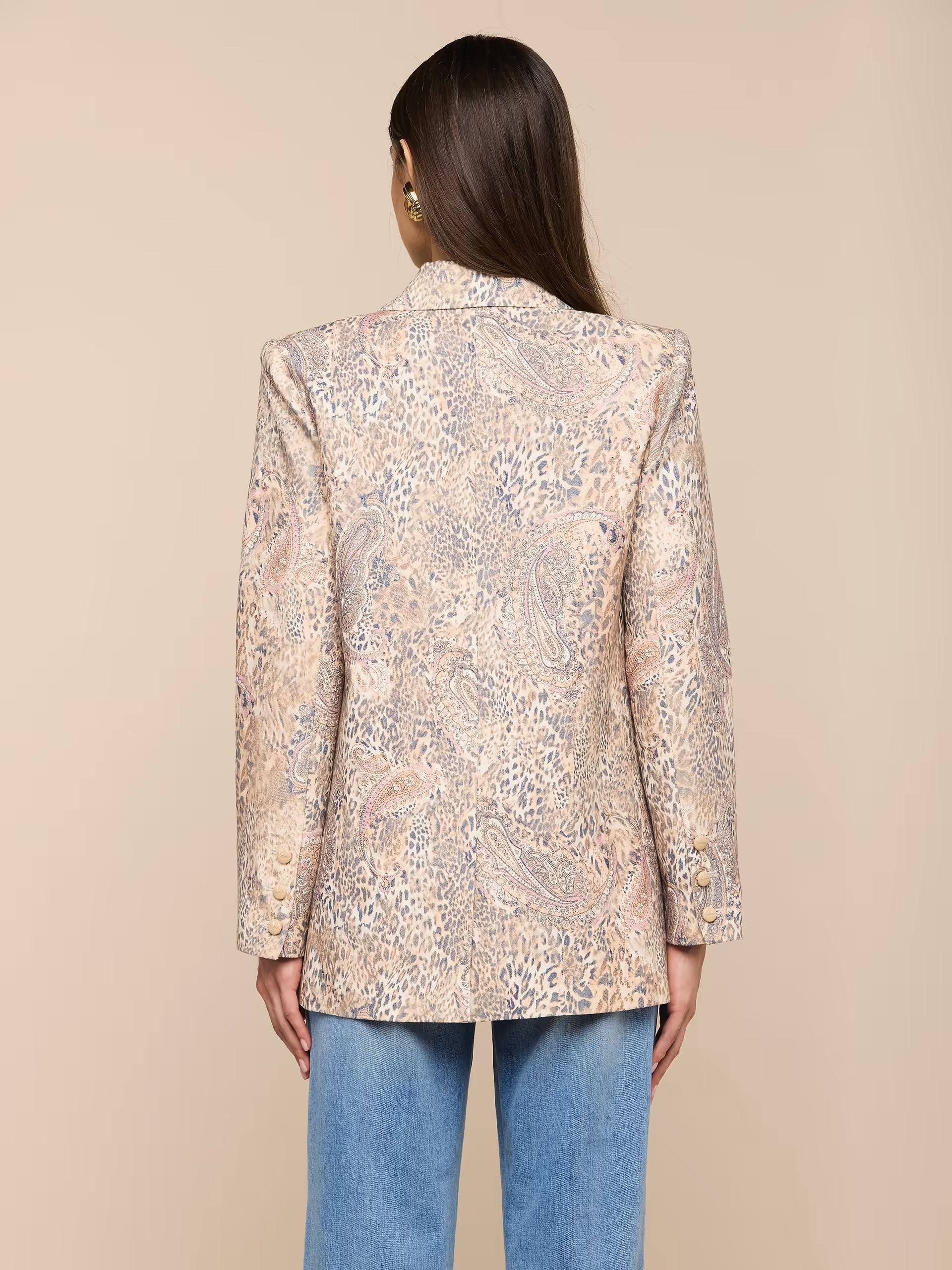 CAMBRIE OVERSIZED LINEN BLEND BLAZER