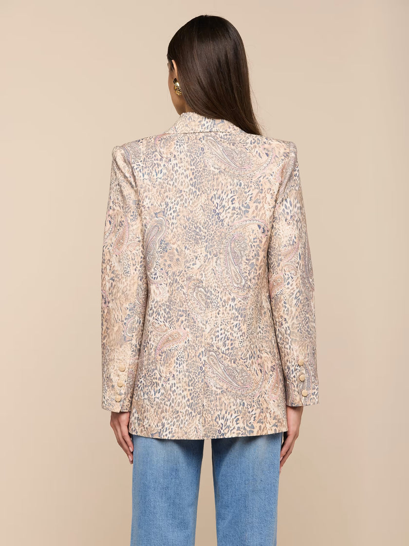 CAMBRIE OVERSIZED LINEN BLEND BLAZER