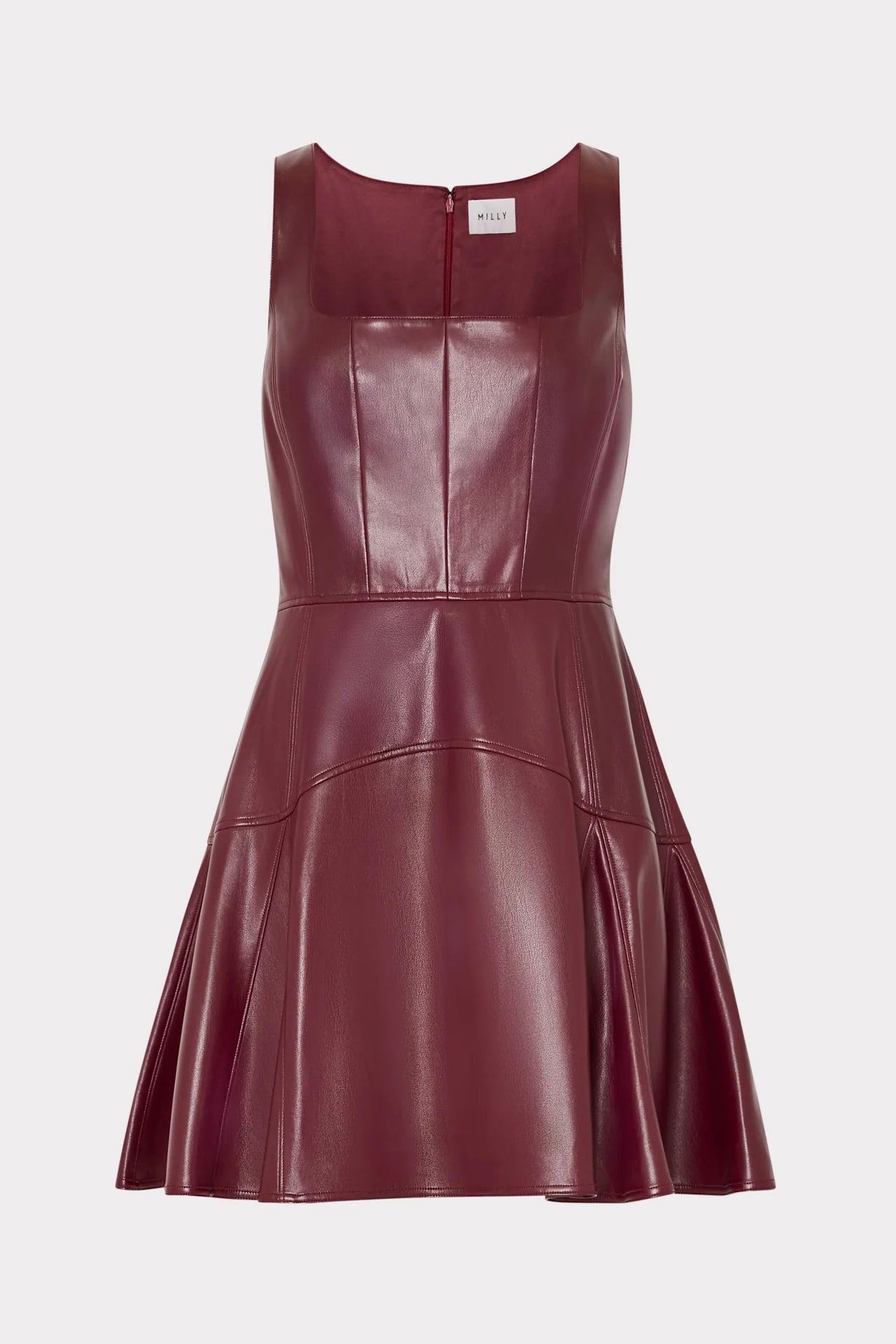 VEGAN LEATHER MINI DRESS