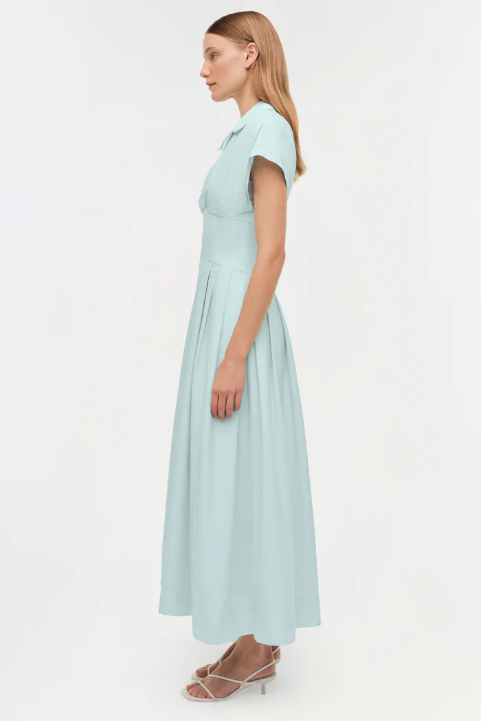 FARLOW COTTON FAILLE MIDI DRESS