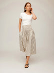 RHEA STRIPE SKIRT