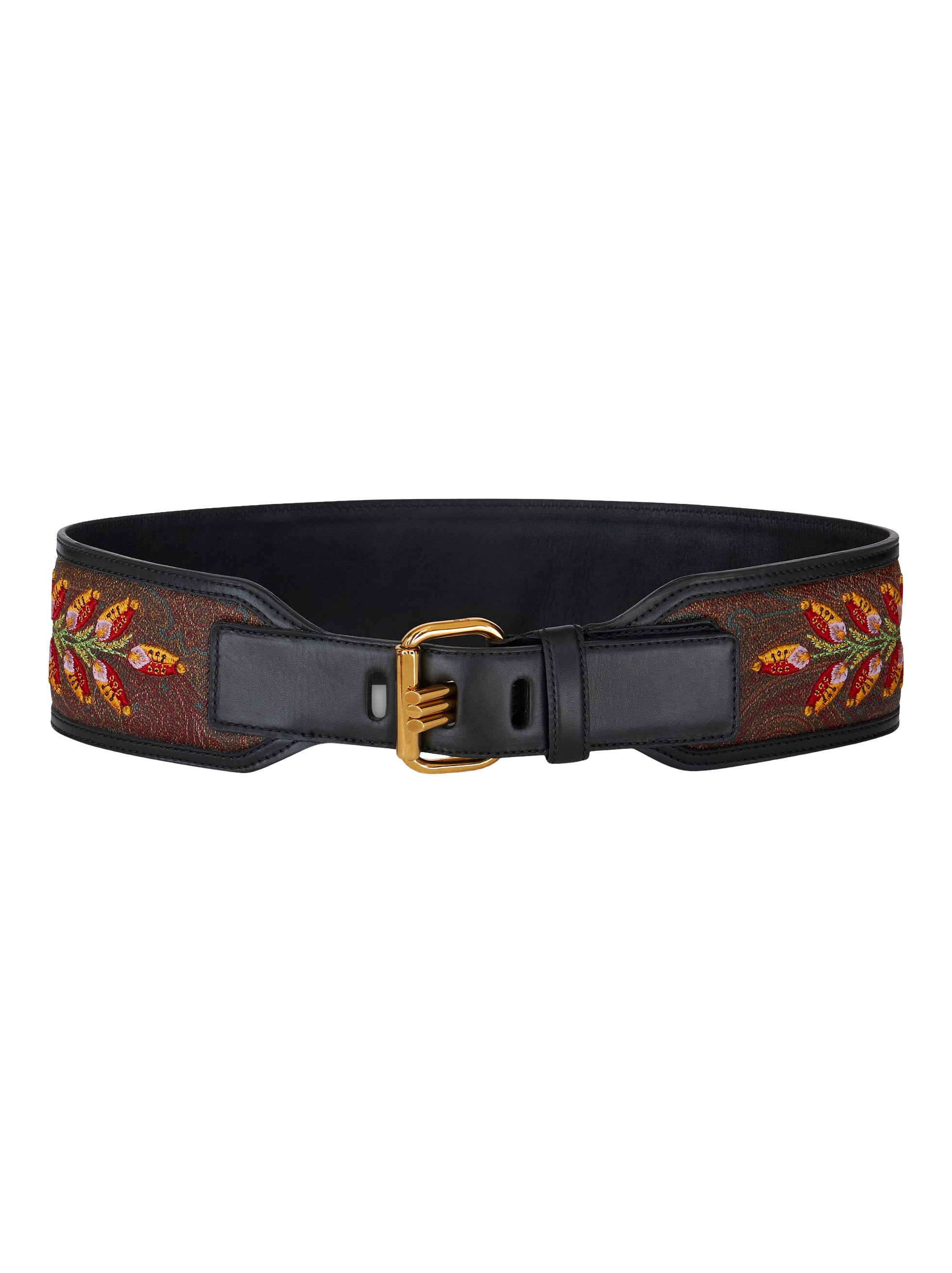 LEATHER BELT WITH EMBROIDERY
