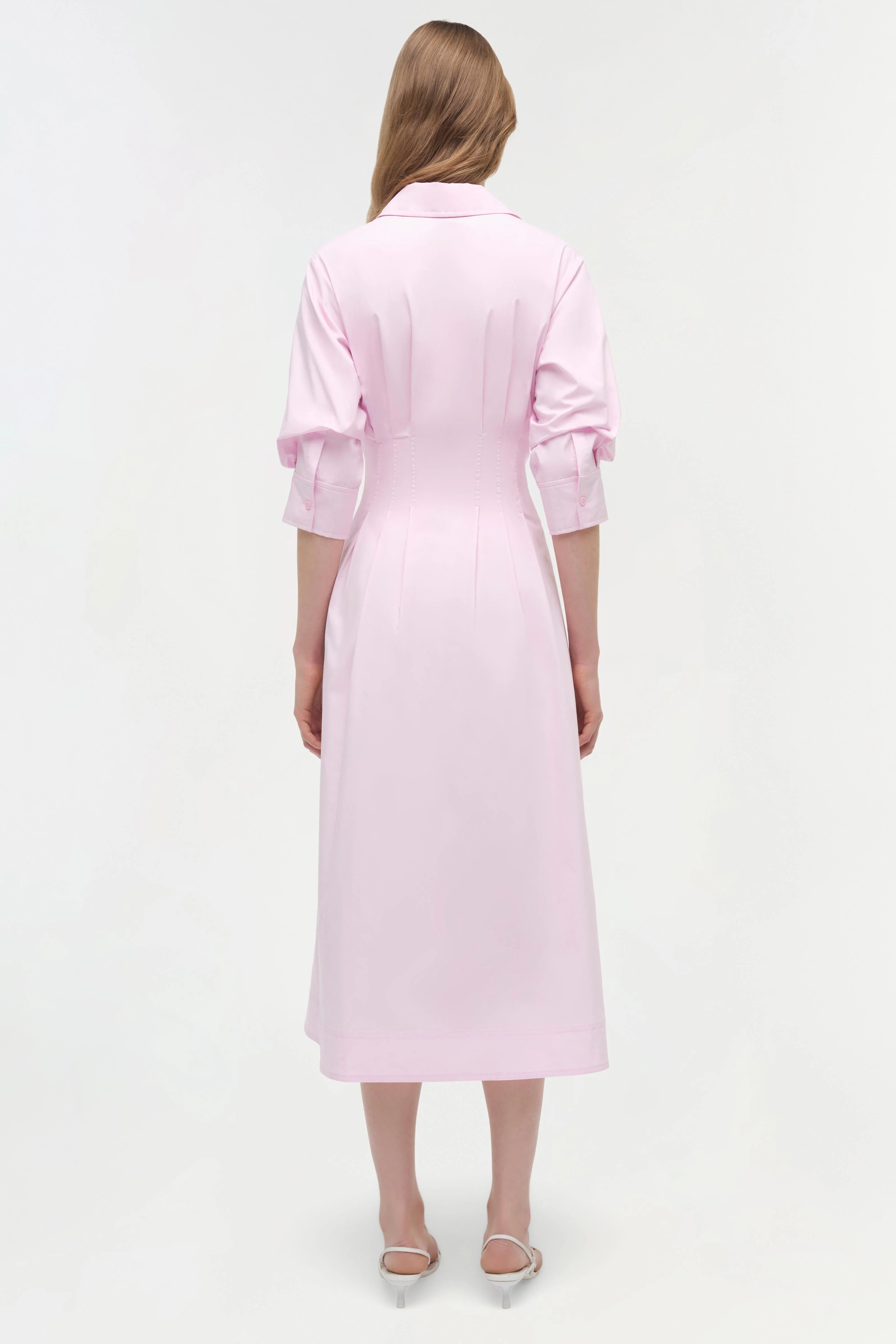 JAZZ COTTON MIDI DRESS IN TULIP